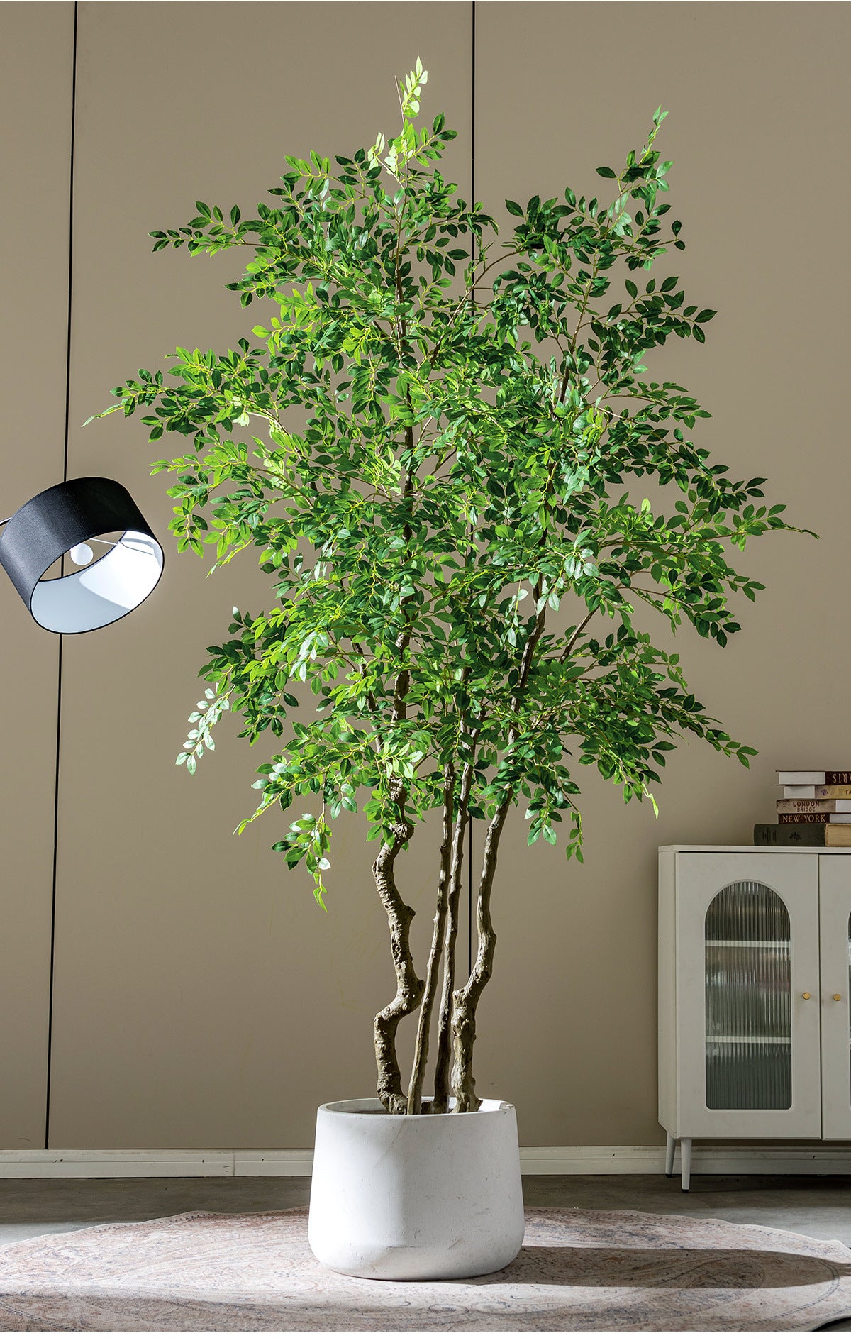 High-End Artificial Green Plant Elm Money Tree Banyan Tree Large Floor Plant Indoor Living Room Atmosphere Fake Tree Landscaping Decoration
