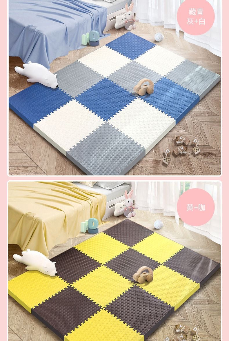 Baby Crawling Mat Large Size Odorless Foam Floor Mat Dormitory Bedroom Interlocking Floor Mat Children's Crawling Mat Plush Carpet