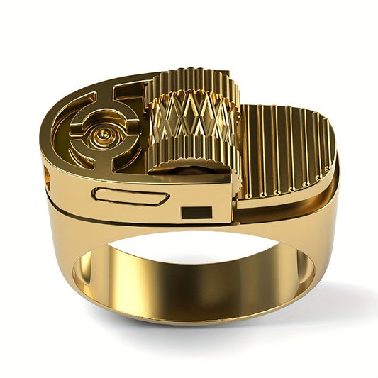 Cross-border Amazon new AliExpress hot-selling jewelry WISH European and American Style Lighter-Shaped Ring Creative Finger Ring