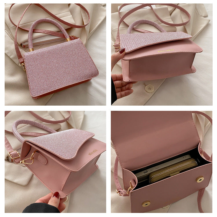 Women's New Bag2025Spring Fashion Light Luxury High-End Diamond-Studded Bag Simple Crossbody Bag for Women Large Capacity Hot Sale