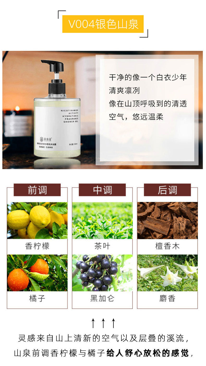 Internet Celebrity Hot-Selling Niacinamide Smooth Hair Conditioner Oil Control Anti-Dandruff Shampoo Body Wash Set Long-Lasting Fragrance Hair Care