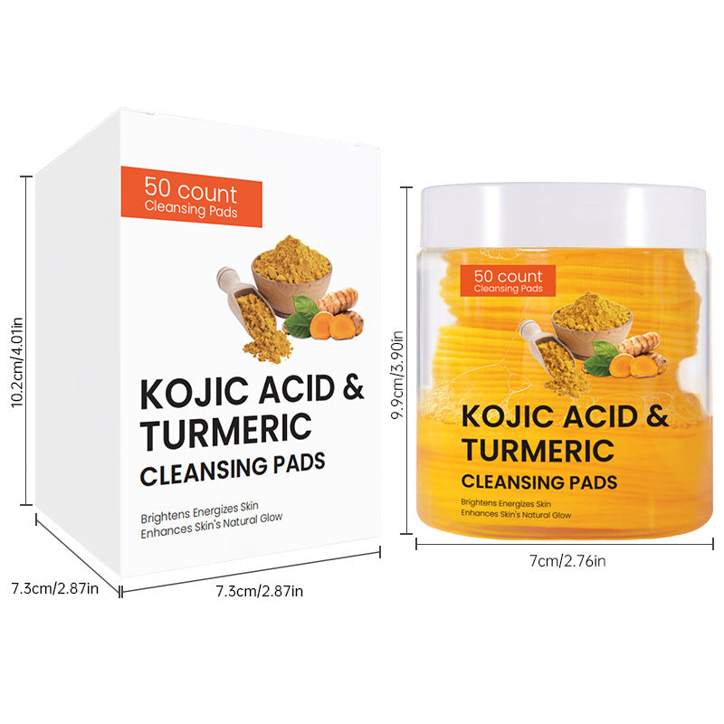 Cross-border foreign trade turmeric cleansing pads Turmeric Cleansing Pad Exfoliating Cleansing Facial Care