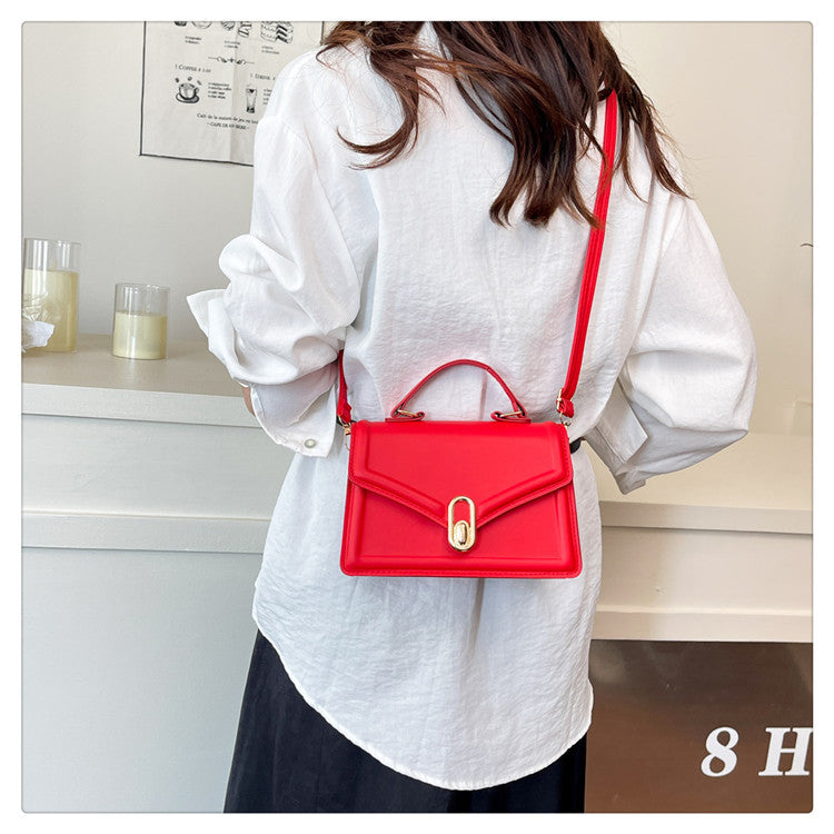 Fashionable and Elegant Small Square Bag2025Summer New Korean Style Niche Casual Commuter Crossbody Bag Trendy Shoulder Bag