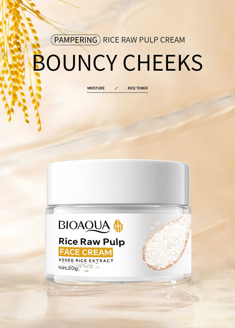 Full English Rice Skincare Set BIOAOUA Rice Puree Series Six-Piece Set Box Cross-Border Wholesale