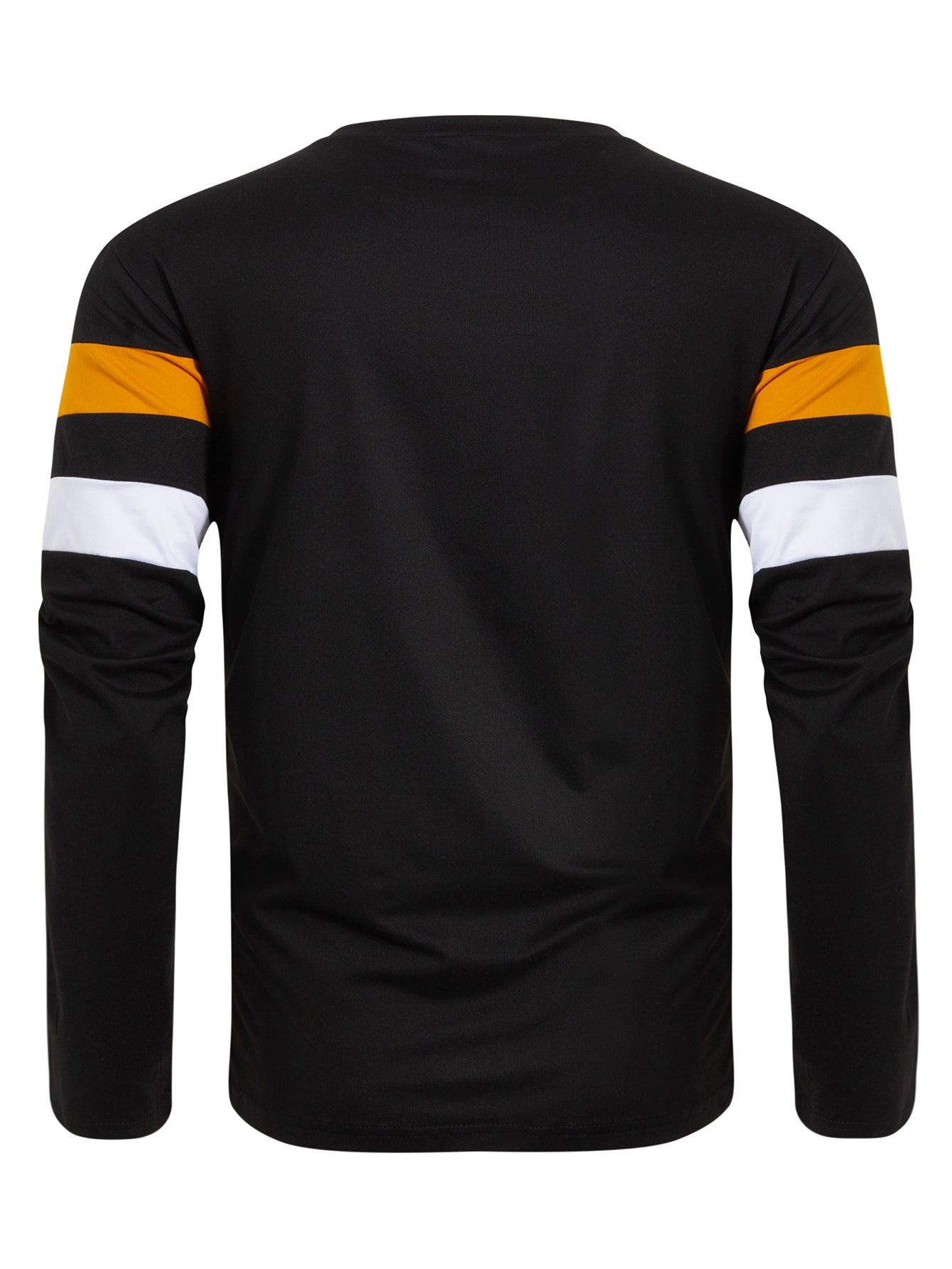 Cross-Border Trade Plus Size Autumn Winter Men's Crew Neck Long Sleeve Color Block Base Shirt Pullover Thin Long Sleeve T Men's T-shirt