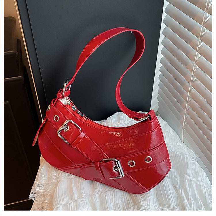 Women's Bag2025New Bag Niche Texture Baguette Bag Retro Underarm Bag Versatile ins Trendy Single Shoulder Crossbody Bag