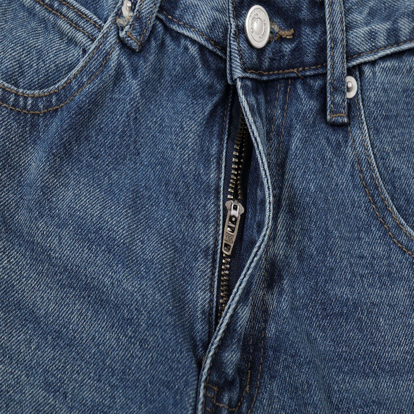 Lightweight2025Summer New Wide-Leg Jeans American Retro Mid-Length Shorts Loose Fit Half Pants