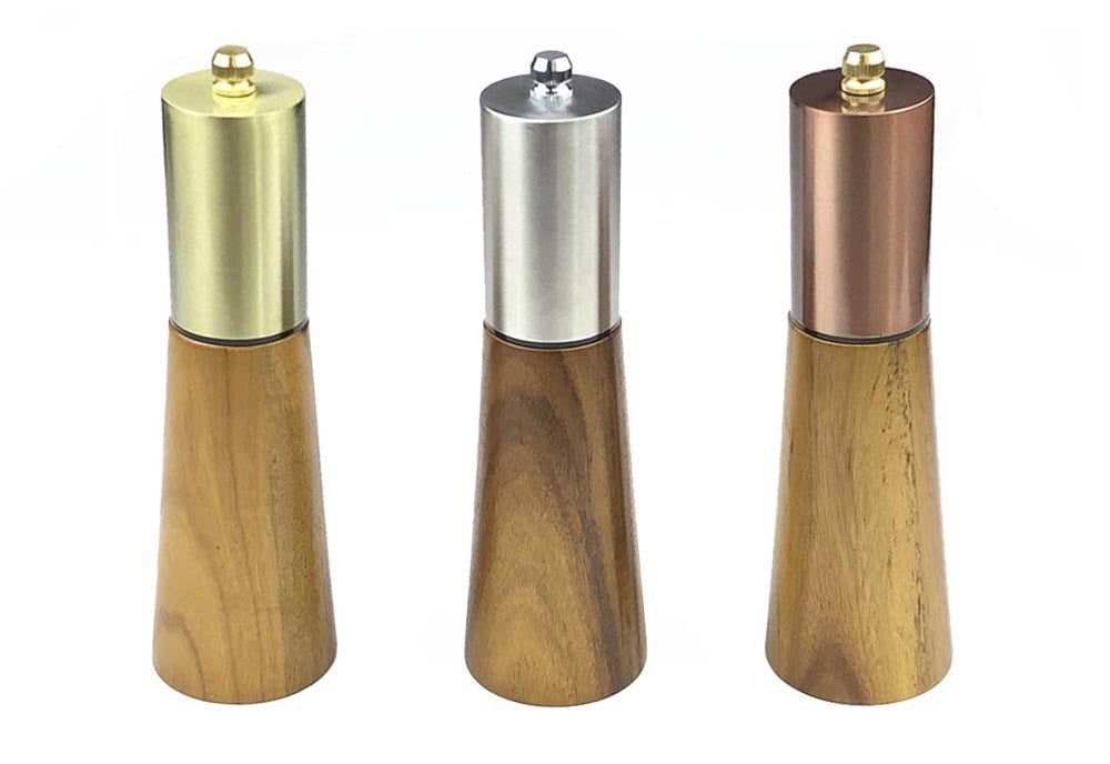 Acacia Wood Grinder Pepper Mill Manual Pepper Grinder Multi-use Seasoning Bottle Kitchen Tool