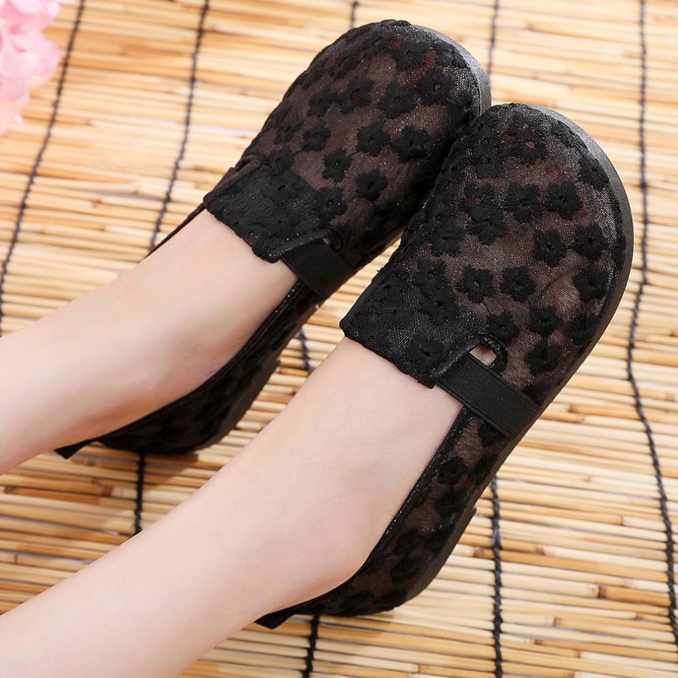 Summer New Beijing Cloth Shoes High-Quality Hot-Selling Comfortable Women's Shoes Thin Breathable Non-Suffocating Flat Soft Sole Shoes