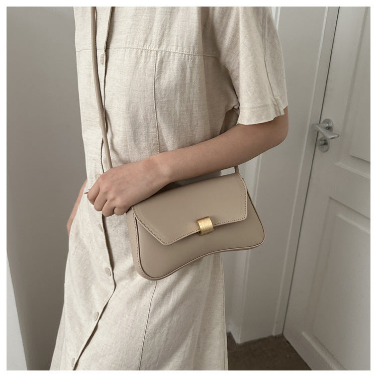 Trendy Women's Shoulder Crossbody Bag Small Square Bag2024Spring new style simple retro hand-held underarm bag