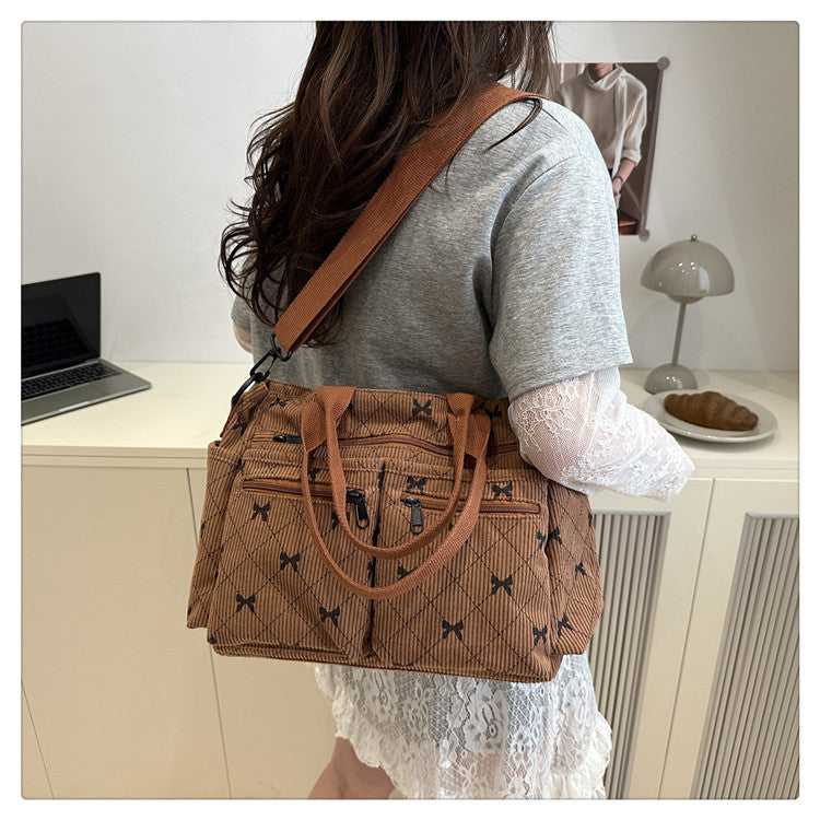 2025Summer New Simple Fashion Underarm Tote Bag This Year's Trendy Retro Commuter Shoulder Bag for Women