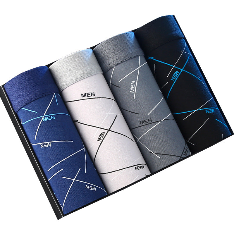 【New product best-selling】Men's Underwear Boxer Briefs Youth Mid-Rise Four-Corner Underwear Men's Plus Size Underpants Shorts http://detail.1688.com/offer/724677929045.html