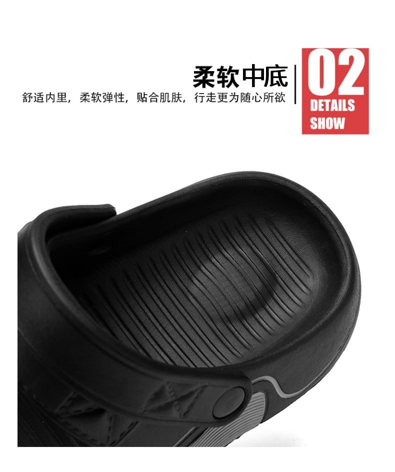 Fishing Slippers Summer New Style Outdoor Non-Slip Large Size Sports Sandals Men's Dual-Use Driving Massage Beach Sandals