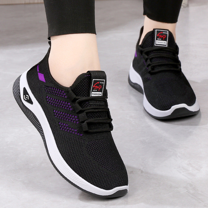 Old Beijing Cloth Shoes for Men, Slip-On Woven Surface Walking Shoes, Elderly Shoes, Non-Slip Soft Sole Casual Sports Shoes