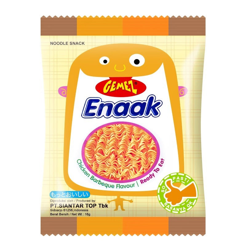 Indonesia Imports Gemez Chicken Crispy Noodles14g Puff Snacks Dormitory Office Snacks Noodles
