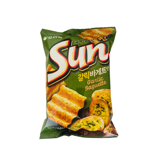 Korean Imported Orion sun Sun Corn Chips Wavy Crispy Potato Chips70g Office Leisure Snacks