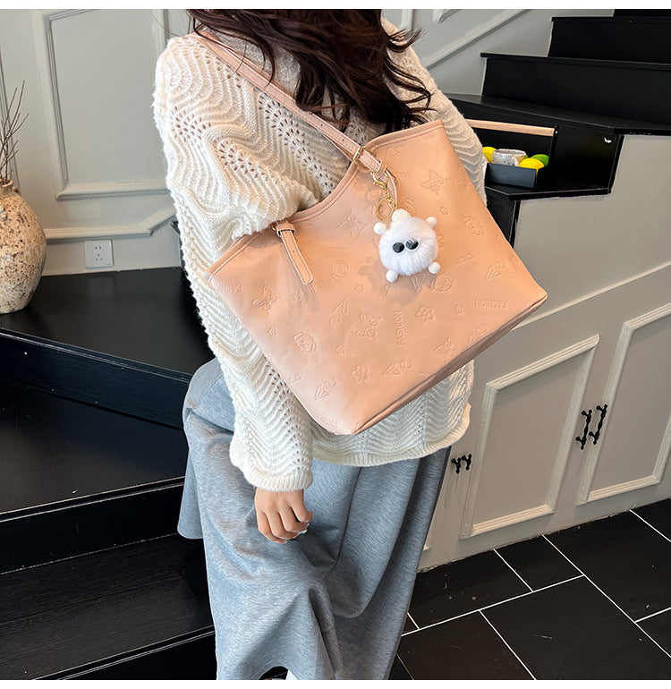 Women's High-Grade Bag2025Spring Birthday Gift Puppy Tote Bag Large Capacity Women's Bag Commuting Crossbody Bag
