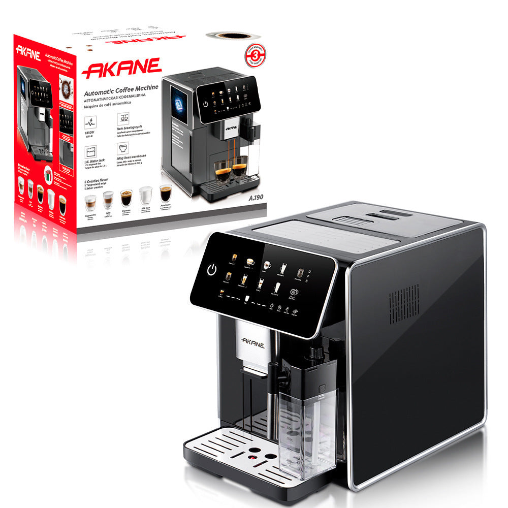 European Standard Cross-Border Fully Automatic Coffee Machine with Automatic Cleaning and Milk Frothing Function DIY Latte Art