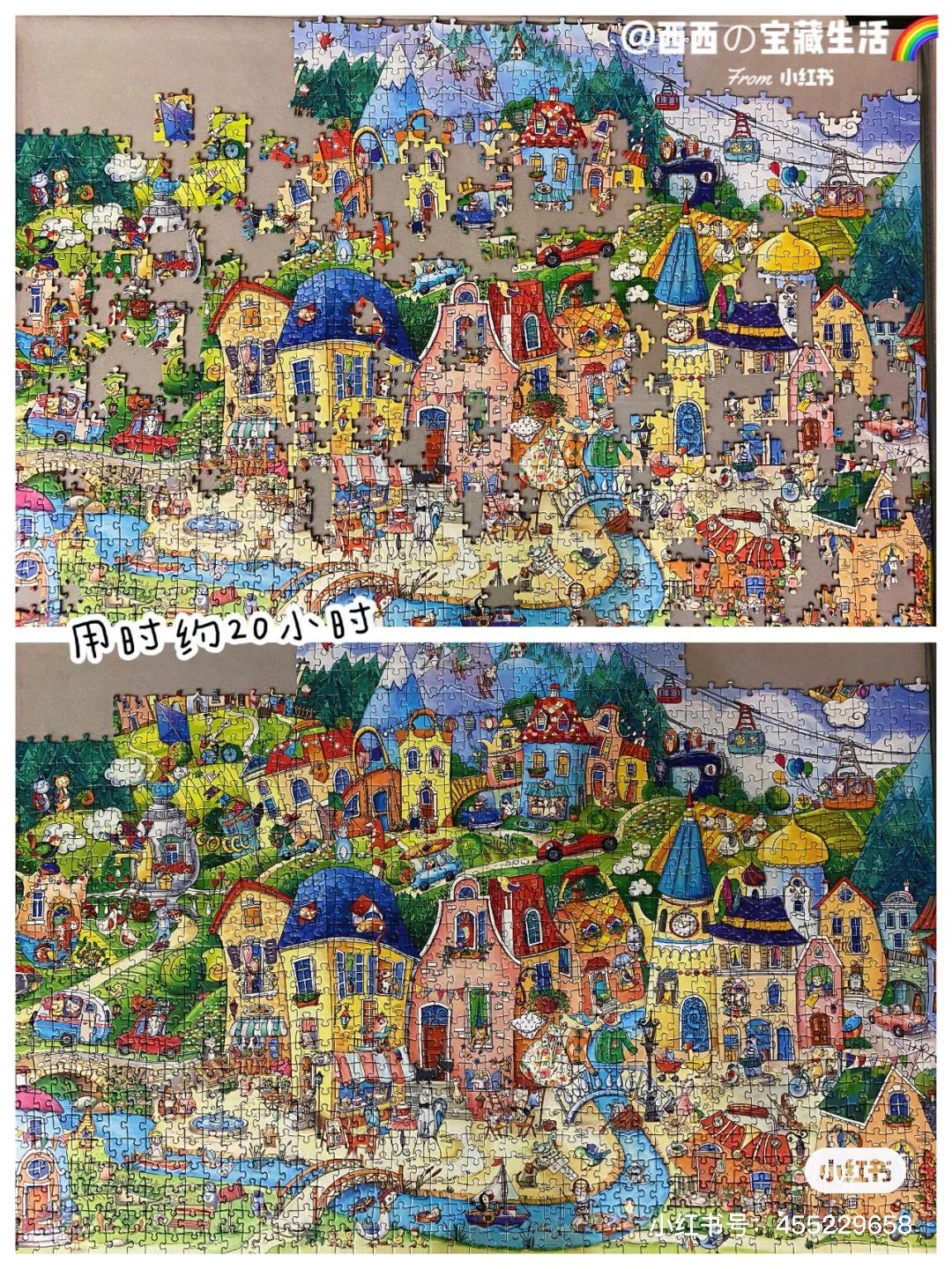 It is said that only20%People can put it together in one go And you? Times Square Puzzle1000Piece0.9kg