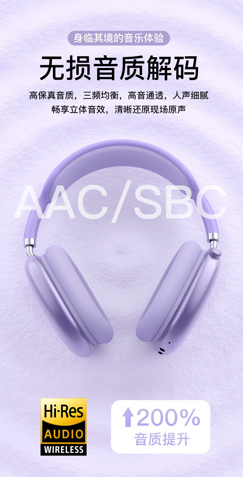 Cross-border Hot-Selling Retro P9 Plus Bluetooth Headphones Heavy Bass Wireless Sports Gaming Headphones Factory