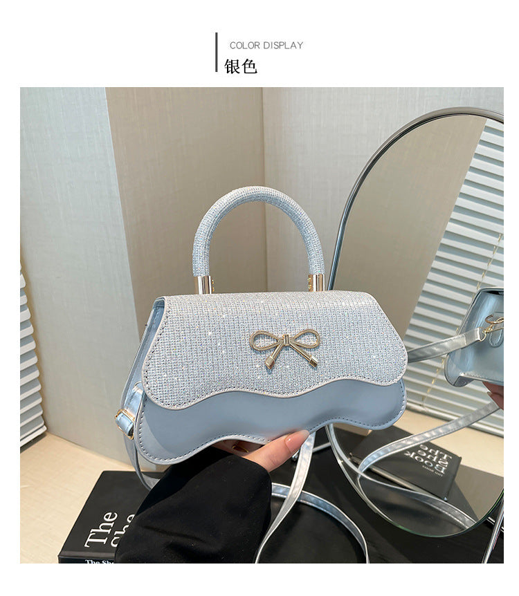 Fashion Trend Casual Simple Texture Baguette Bag2025Summer new style women's personalized shoulder crossbody bag