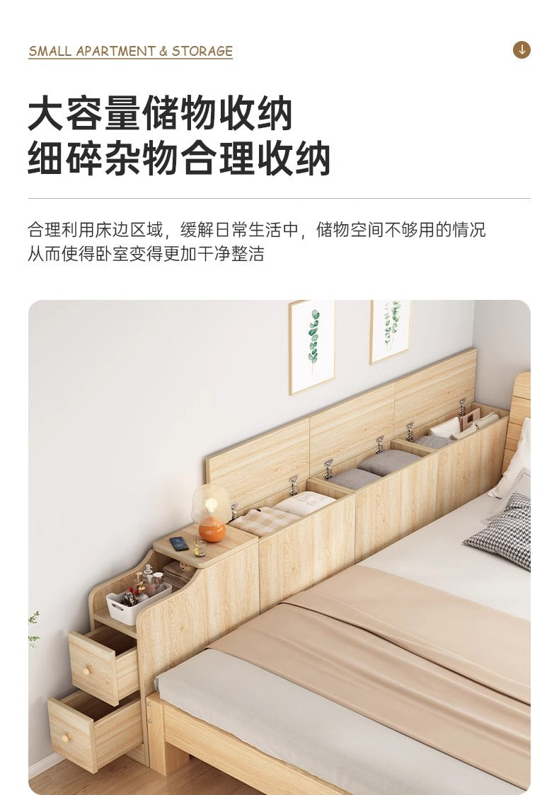 Narrow Bedside Cabinet Bed End Cabinet Wall-Mounted Long Storage Cabinet Shelf Simple Bedroom Gap Bedside Storage Narrow Cabinet