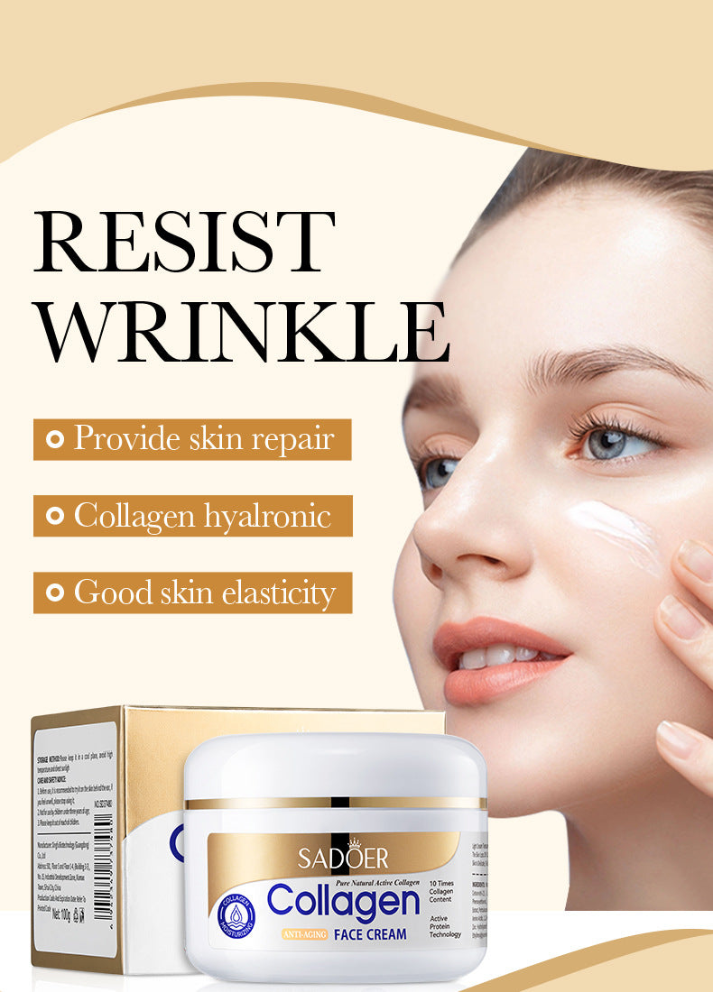 Cross-border Collagen Face Cream100g Hydrating, moisturizing, and rejuvenating skin cream for wholesale export skincare products
