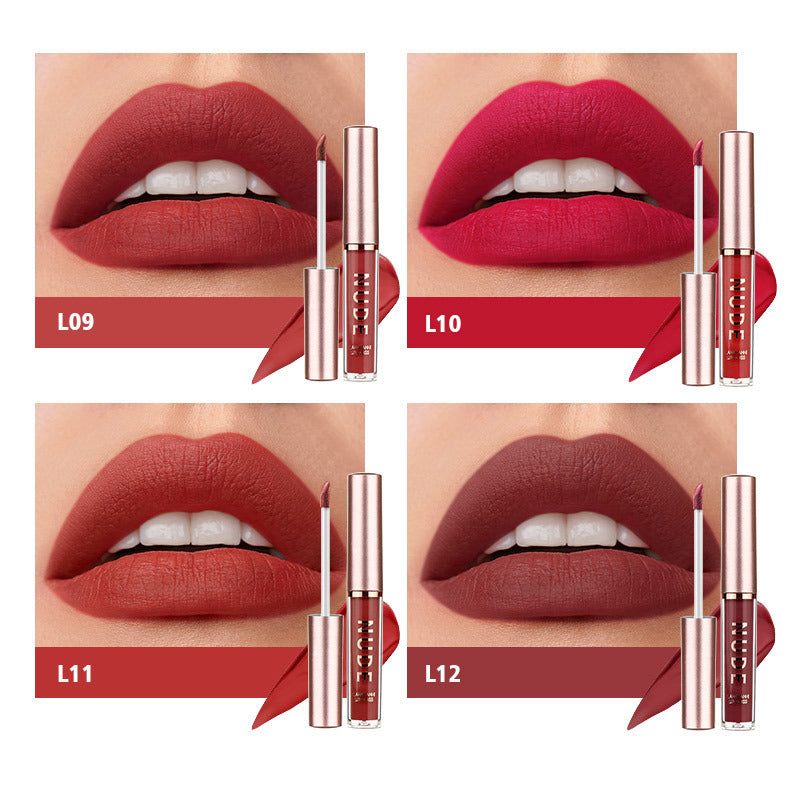 Langmanni16Lip Gloss Set Matte Velvet Four-Pack Lip Gloss Set