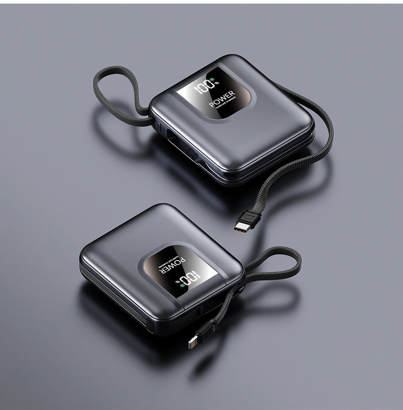 Wholesale  Mini digital display with built-in cable power bank20000High Capacity Portable POWER BANK
