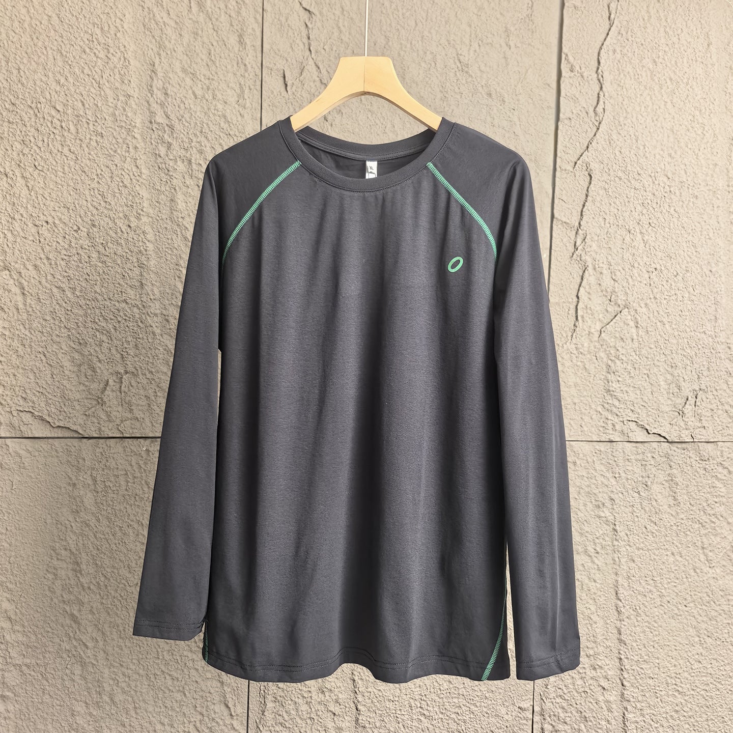 25Autumn New Color-Block Sunscreen!Men's Thin Quick-Dry Sports Cycling Outdoor Cool Feel Raglan Sleeve Base Shirt Long Sleeve T T-shirt