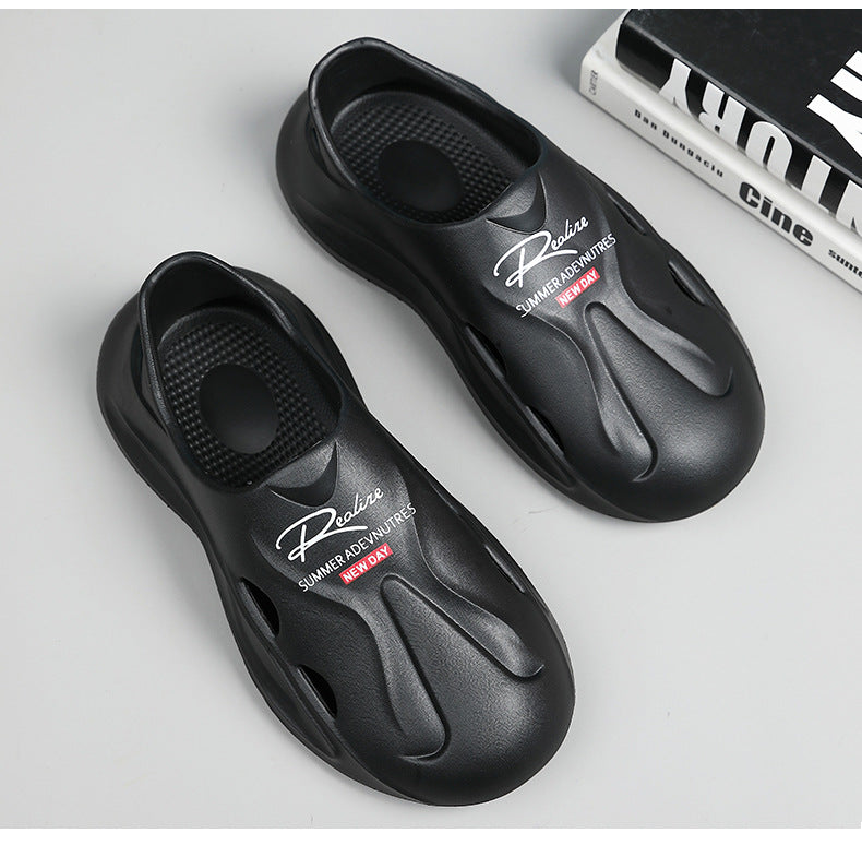 Driving Shoes for Men, Summer New Style Fishing Outdoor Closed-Toe Thick-Soled Non-Slip Odor-Free Sandals for Women