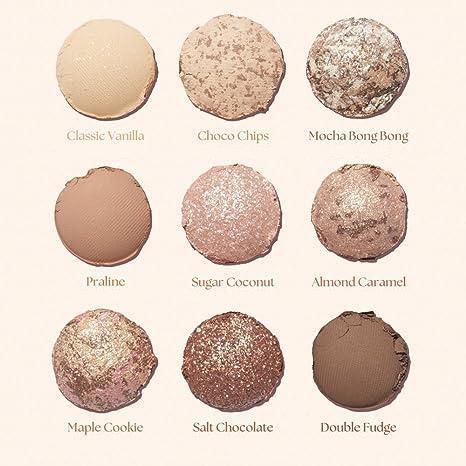 Capel Ice Cream Nine-Color Eyeshadow Palette Pearlescent Matte Rose Palette Under-eye Blush Oat Milk Tea Earth Pure Desire