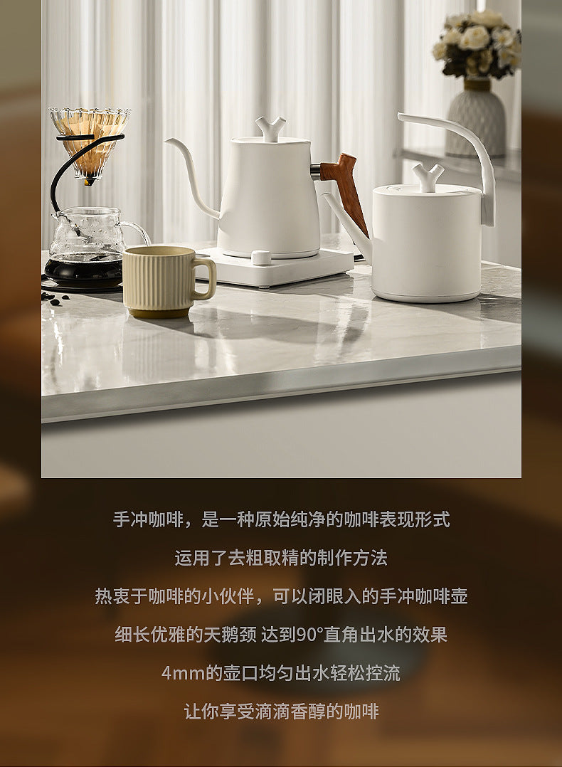 Cross-border Infinite Knob Temperature Control Pour-over Coffee Pot304Stainless Steel Electric Kettle Electric Kettle