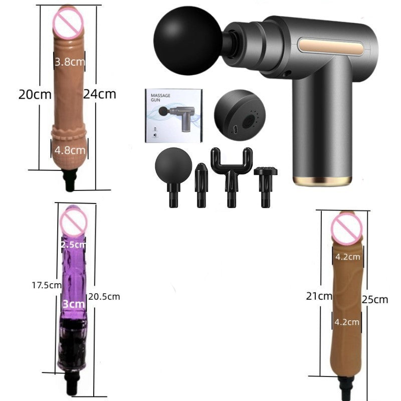 Fascia Gun Modified Head Massage for Women Multi-Functional Adapter Replacement Silicone Accessories Adult Gun Head Massager Device