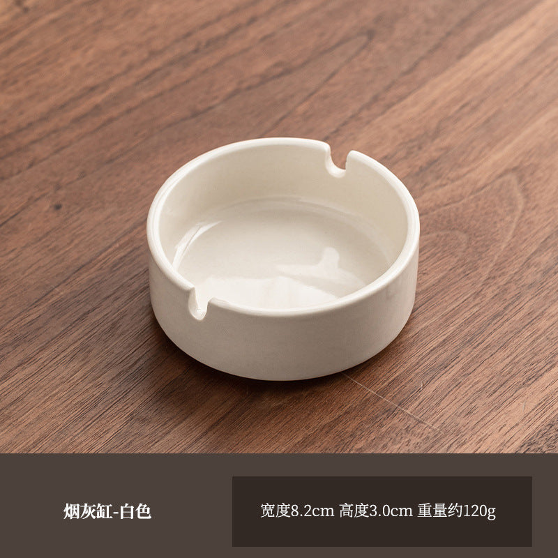 Large Ashtray Creative Personality Ceramic Ashtray Home Retro Chinese Style Living Room Light Luxury Office Trendy Ashtray