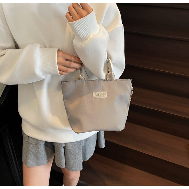 Casual Single Shoulder Crossbody Bag New Model Phone Small Square Bag Versatile Shopping Handbag Lightweight Water-Resistant Nylon Bag
