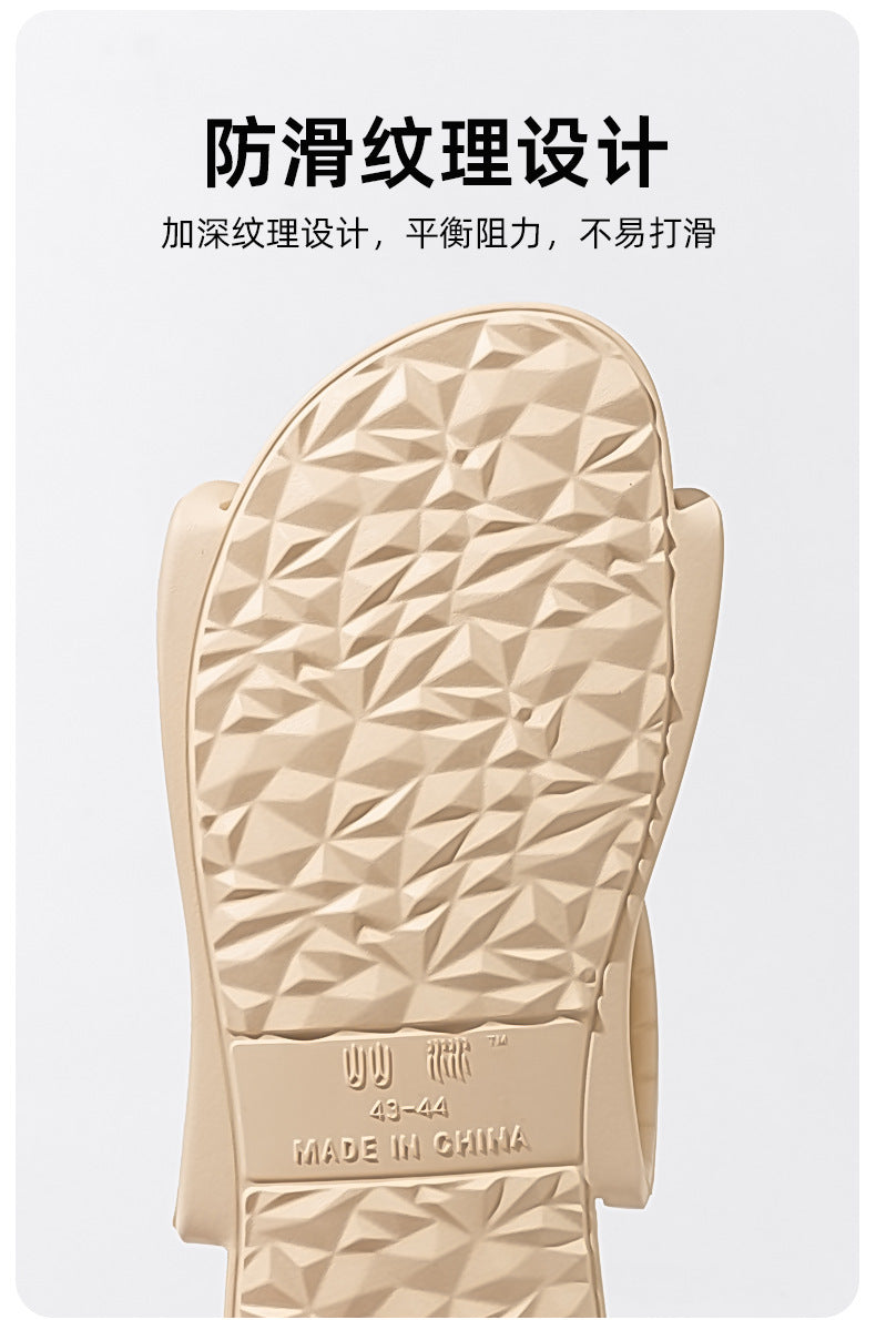 Foldable Travel Slippers for Women, Hotel Business Trip, Home Bathroom, Couple's One-Word Slippers, Portable Travel Slippers for Men