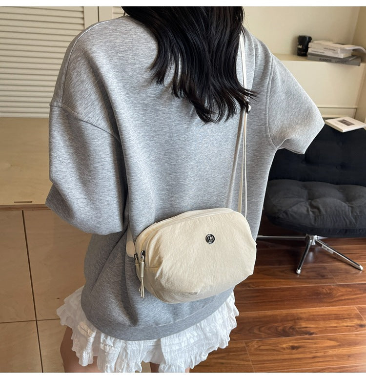 Casual Crossbody Bag Fashion Nylon Style Bag for Cycling ins New Small Bag Lightweight Single Shoulder Nylon Hip-Hop