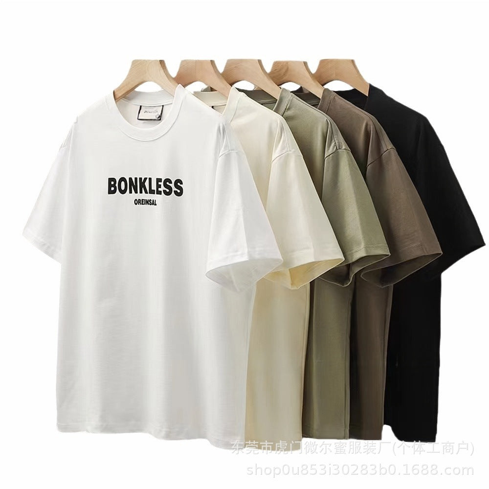 1688Wholesale Summer Men's Clothing Short Sleeve Loose Casual Men's Fashion T Shirt Running Around Selling Goods