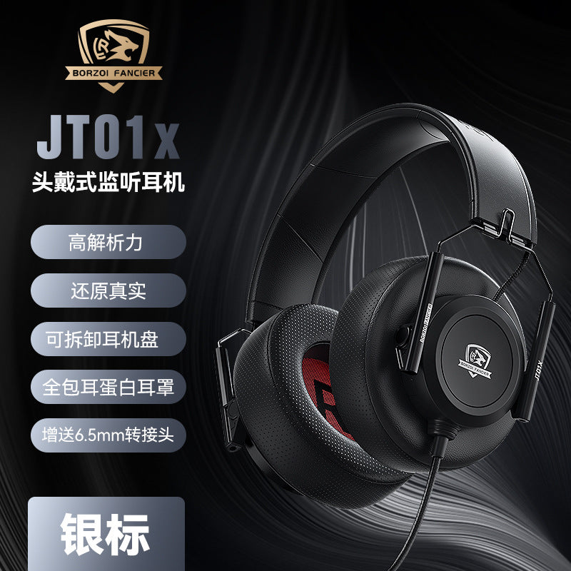 New Wolfhunter Model JT01x Over-Ear Monitoring Headphones Entry-level Movie Music Foldable Private Model Headphones In Stock