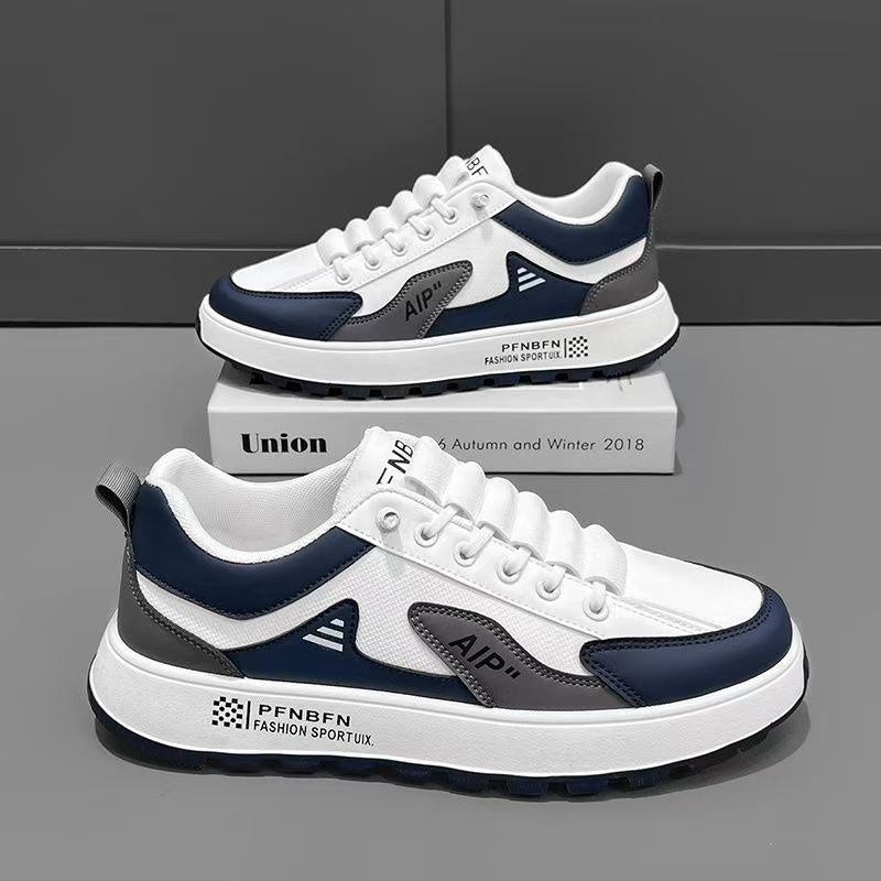 Leather men’s casual durable slip-on shoes