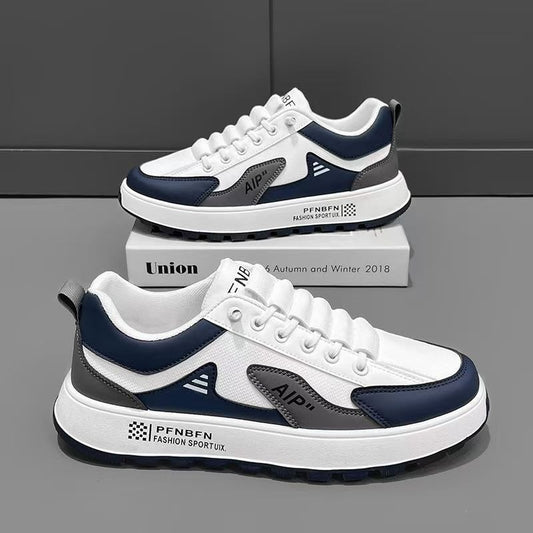 Leather men’s casual durable slip-on shoes