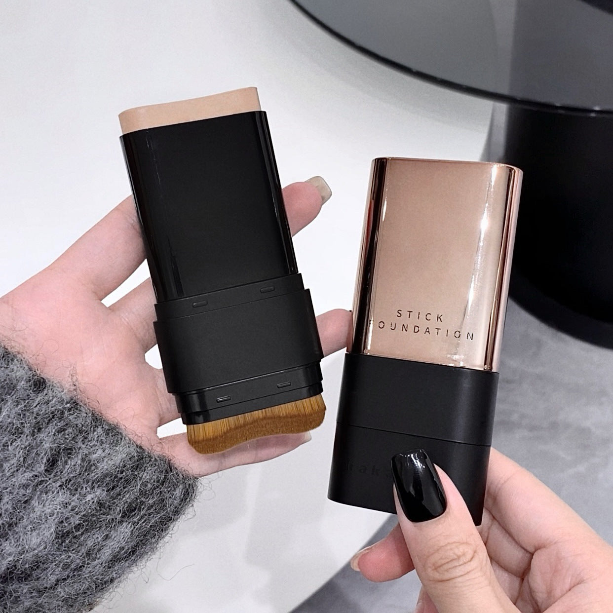 kakashow Beauty Skin Hydrating Foundation Stick Flawless Base Makeup Concealer Long-lasting Non-cakey Creamy Skin Brightening C435