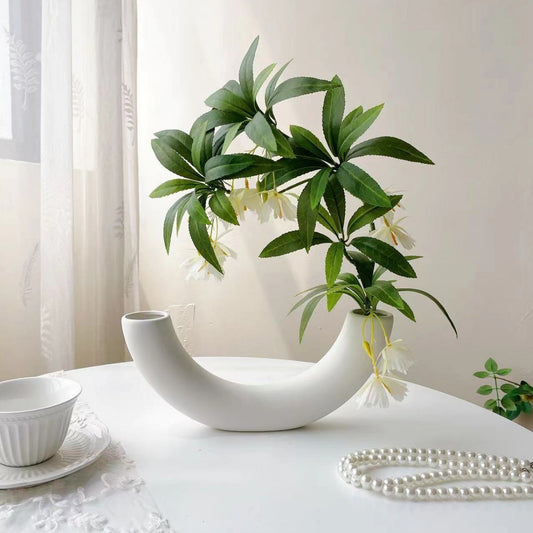 3D Printed Artificial Water Stone Banyan Modern Home Restaurant Decoration with Flowers Anesthetic Wood Shape Flower Arrangement Landscaping Fake Green Plant