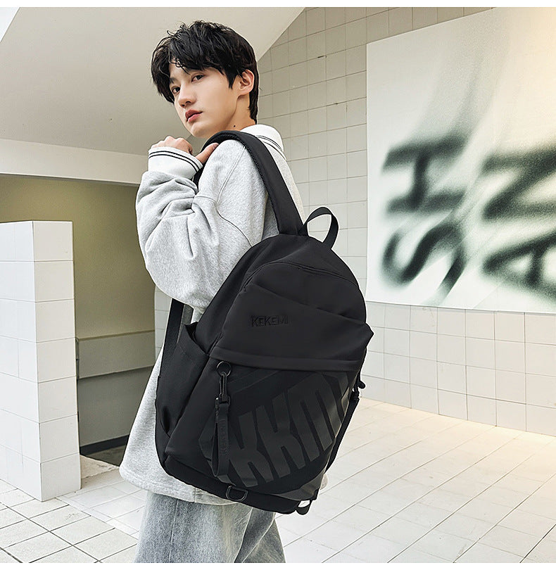 Cross-border Trade Casual Backpack Trendy Letter Waterproof Backpack Large-capacity outdoor travel high-value backpack http://detail.1688.com/offer/972131324440.html
