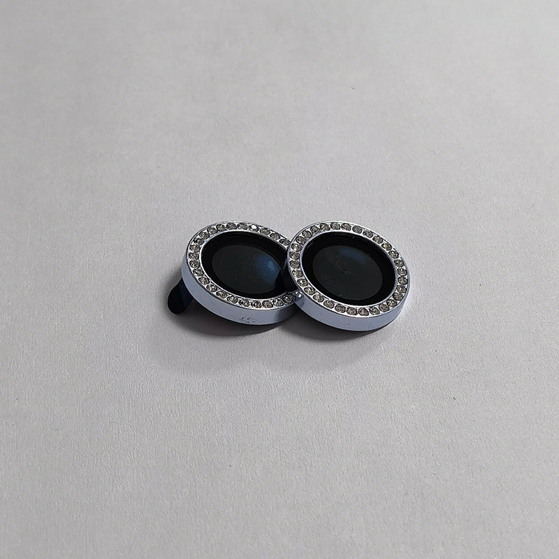 Suitable for Mobile Phone Flash Diamond Film Apple17Promax Diamond-encrusted Eagle Eye Lens Film Camera Rhinestone Metal Protective Ring