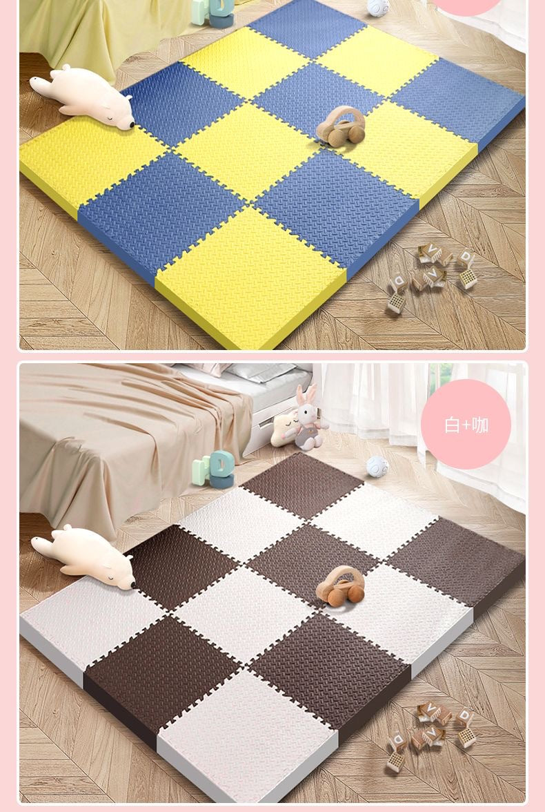 Baby Crawling Mat Large Size Odorless Foam Floor Mat Dormitory Bedroom Interlocking Floor Mat Children's Crawling Mat Plush Carpet