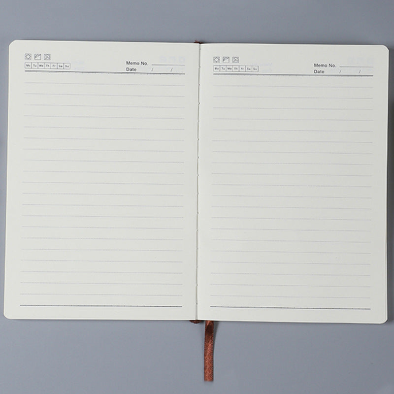 Cross-Border A5Custom Strap Notebook Simple Thickened Hardcover Business Office Journal Wholesale Printable LOGO