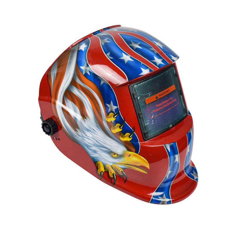 107Solar Automatic Dimming Welding Protective Mask Head-mounted Argon Arc Welding LCD Welder Mask