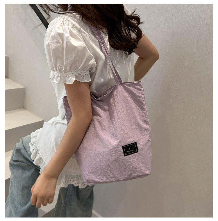 Foreign Trade New Solid Color Women's Bag Wholesale Large Capacity Women's Shoulder Bag Crossbody Bag ins Fashionable Versatile Commuter Bag